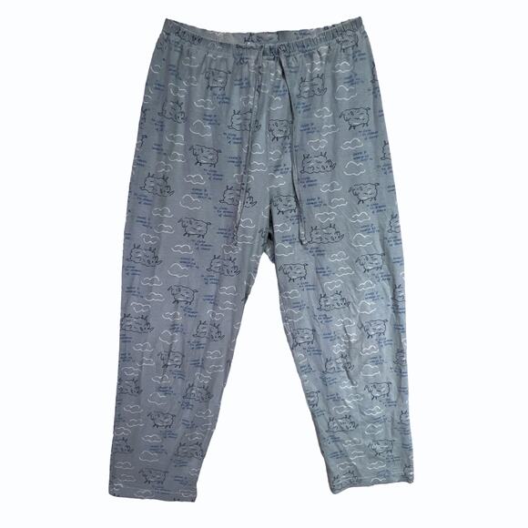 Jenni 2PC Counting Sheep Pajama Lounge Set 100% Cotton Blue White Size S - Picture 9 of 16